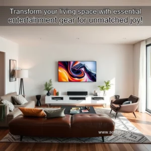 Read more about the article Transform your living space with essential entertainment gear for unmatched joy!