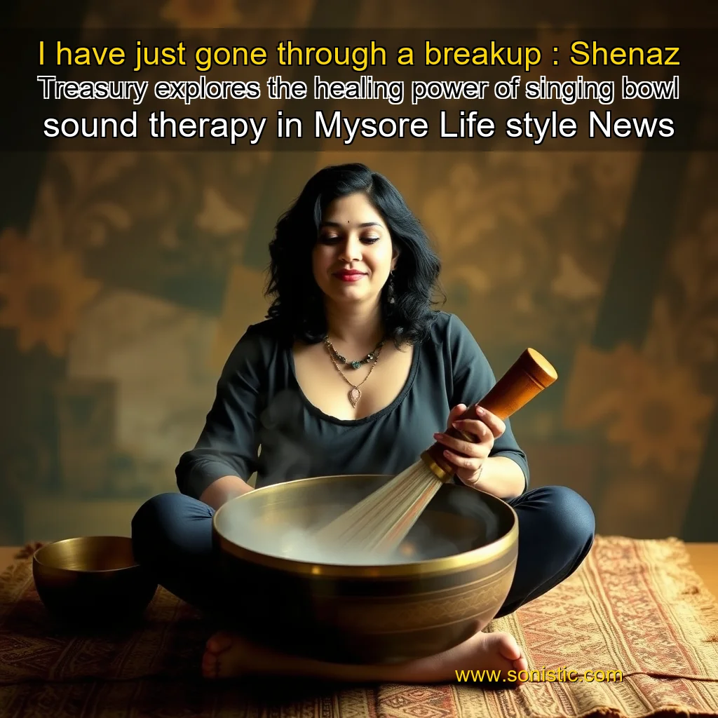 You are currently viewing I have just gone through a breakup : Shenaz Treasury explores the healing power of singing bowl sound therapy in Mysore  Life  style News