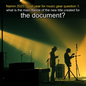 Read more about the article Namm 2025: quiet year for music gear


 question 1:

what is the main theme of the new title created for the document?