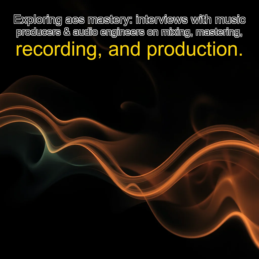 You are currently viewing Exploring aes mastery: interviews with music producers & audio engineers on mixing, mastering, recording, and production.