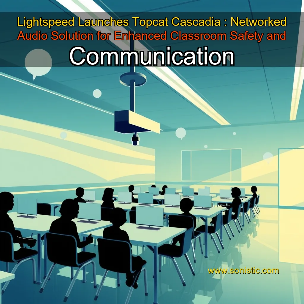 You are currently viewing Lightspeed Launches Topcat Cascadia : Networked Audio Solution for Enhanced Classroom Safety and Communication