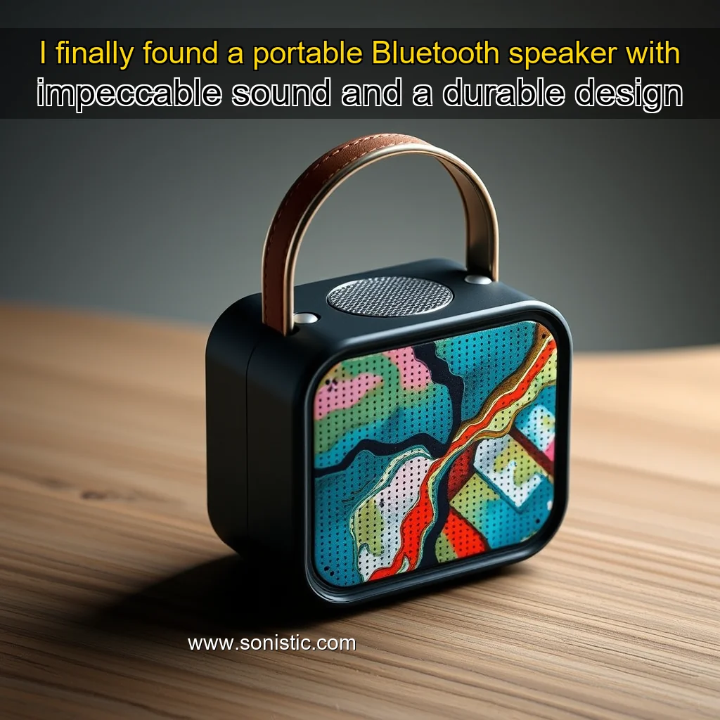 You are currently viewing I finally found a portable Bluetooth speaker with impeccable sound and a durable design