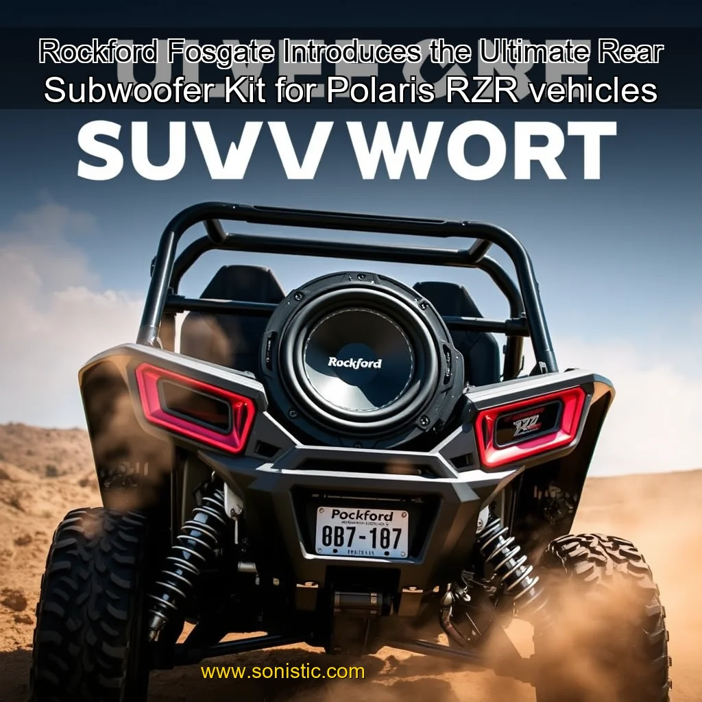 Read more about the article Rockford Fosgate Introduces the Ultimate Rear Subwoofer Kit for Polaris RZR vehicles