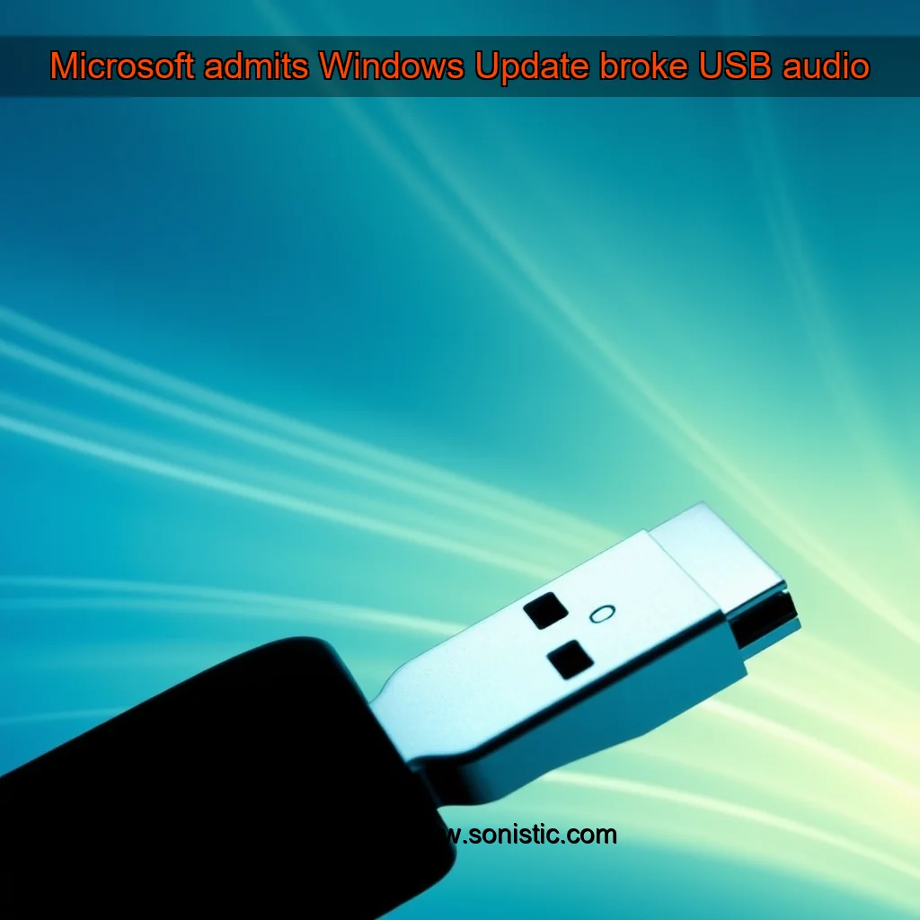 You are currently viewing Microsoft admits Windows Update broke USB audio