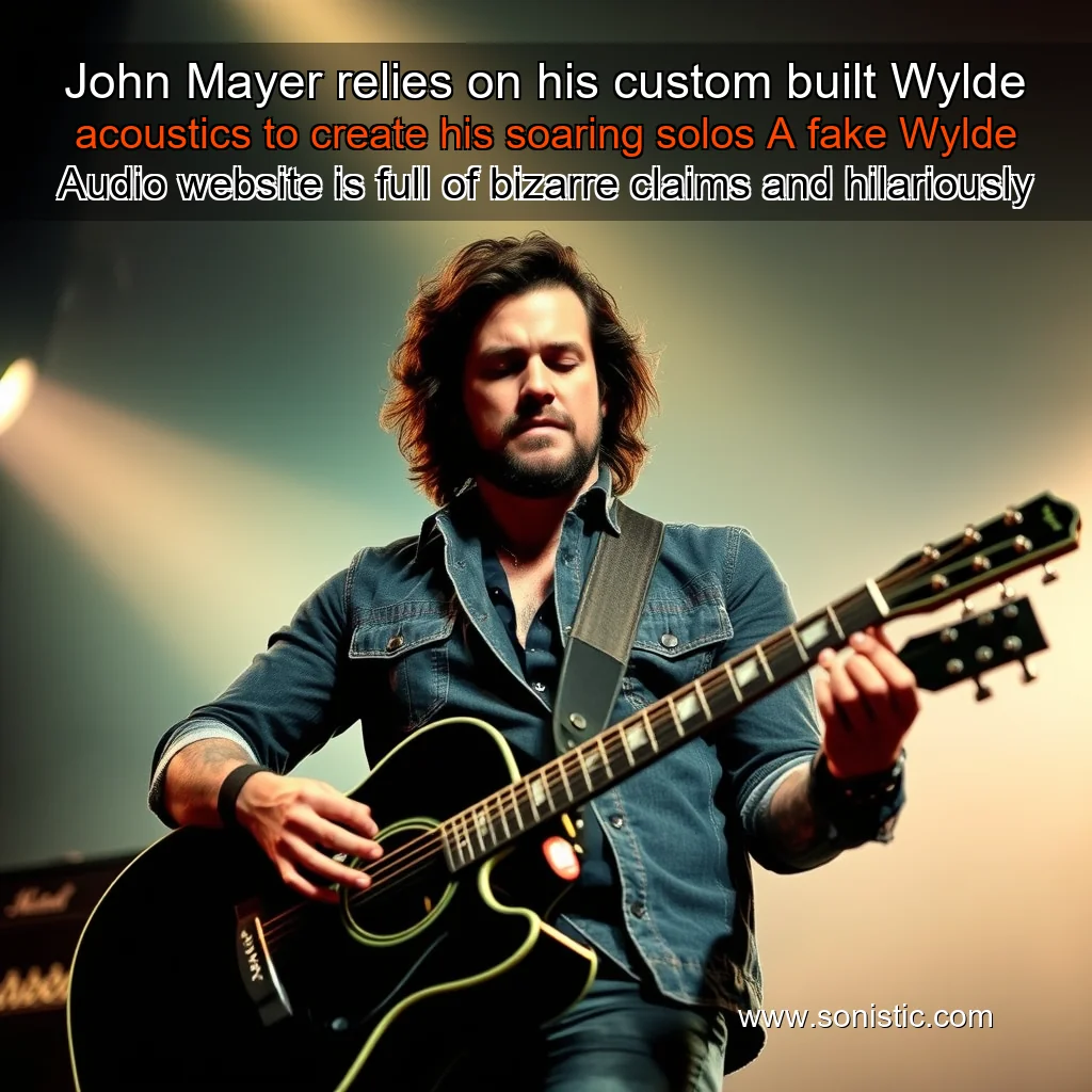 Read more about the article John Mayer relies on his custom  built Wylde acoustics to create his soaring solos  A fake Wylde Audio website is full of bizarre claims and hilariously awful AI imagery  Buyer beware