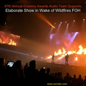 Read more about the article 67th Annual Grammy Awards Audio Team Supports Elaborate Show in Wake of Wildfires  FOH