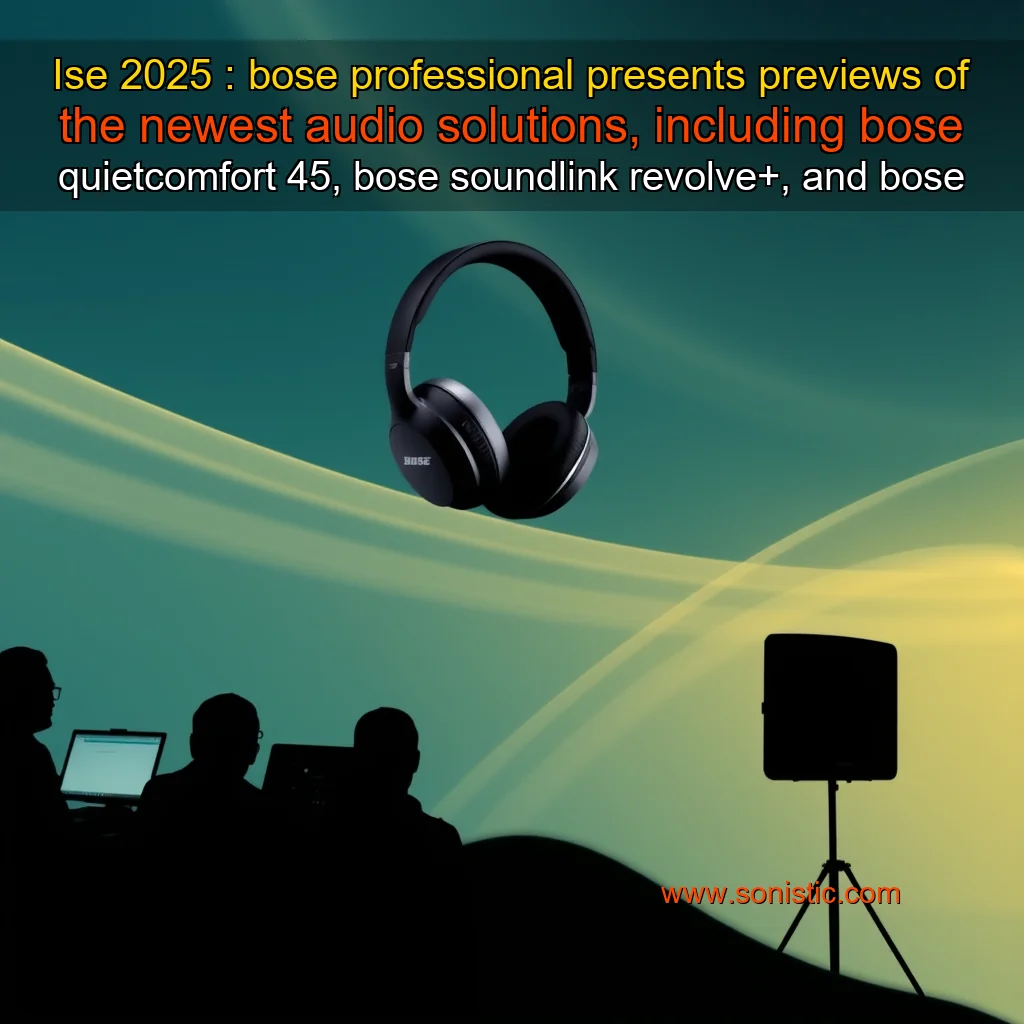 You are currently viewing Ise 2025 : bose professional presents previews of the newest audio solutions, including bose quietcomfort 45, bose soundlink revolve+, and bose portable bluetooth speaker, at the international sound & vision expo in new york city.