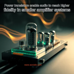 Read more about the article Power transistors enable audio to reach higher fidelity in smaller amplifier systems