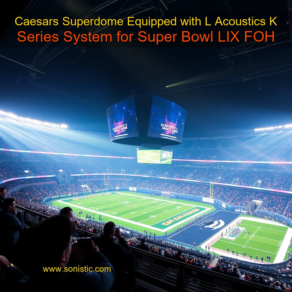 Read more about the article Caesars Superdome Equipped with L  Acoustics K Series System for Super Bowl LIX  FOH