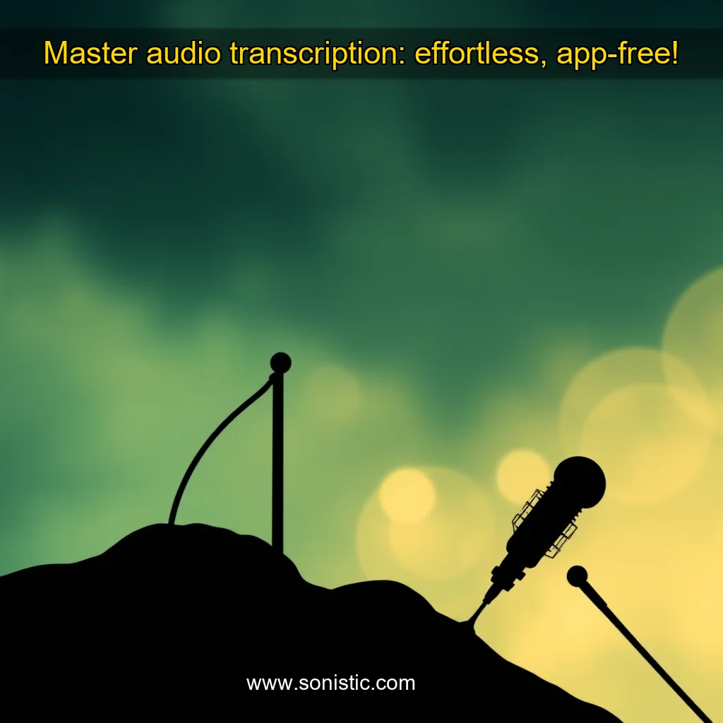 You are currently viewing Master audio transcription: effortless, app-free!