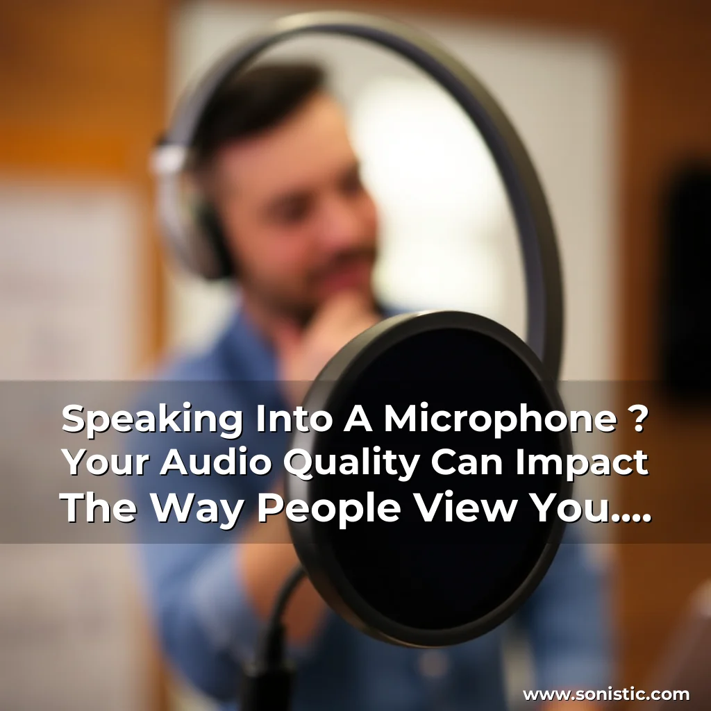 Read more about the article Speaking Into A Microphone ? Your Audio Quality Can Impact The Way People View You. Here’S A Quick Guide To Improve It. 1.