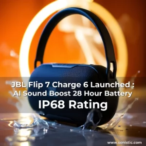 Read more about the article JBL Flip 7  Charge 6 Launched : AI Sound Boost  28  Hour Battery  IP68 Rating