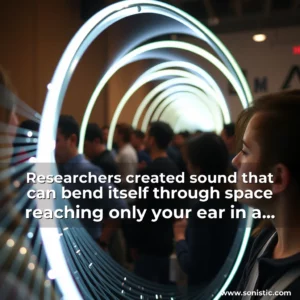 Read more about the article Researchers created sound that can bend itself through space  reaching only your ear in a crowd
