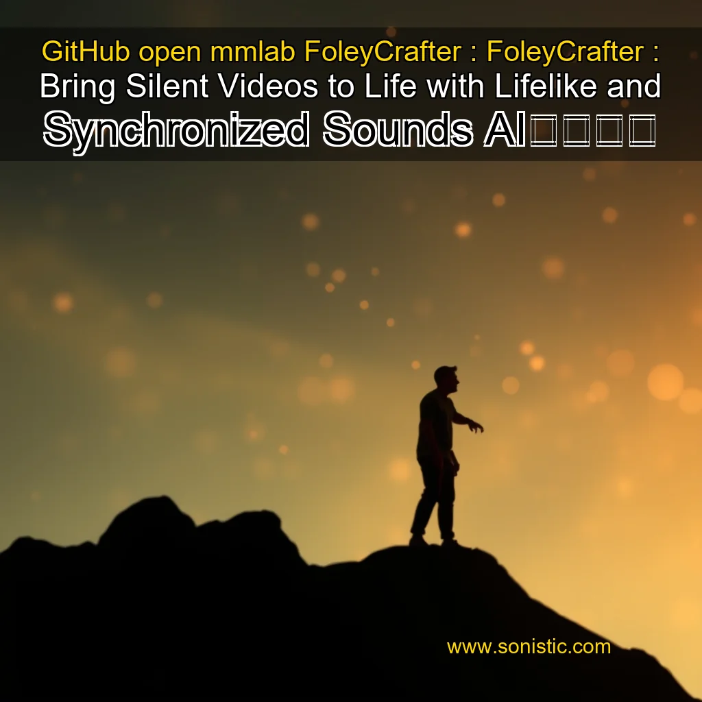 Read more about the article GitHub  open  mmlab  FoleyCrafter : FoleyCrafter : Bring Silent Videos to Life with Lifelike and Synchronized Sounds  AI拟音大师  给你的无声视频添加生动而且同步的音效