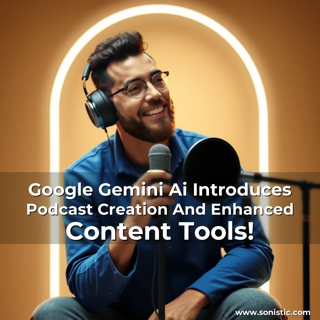 Read more about the article Google Gemini Ai Introduces Podcast Creation And Enhanced Content Tools!