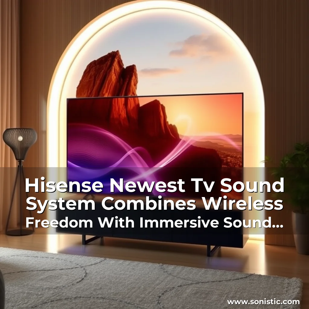 You are currently viewing Hisense Newest Tv Sound System Combines Wireless Freedom With Immersive Sound Quality!