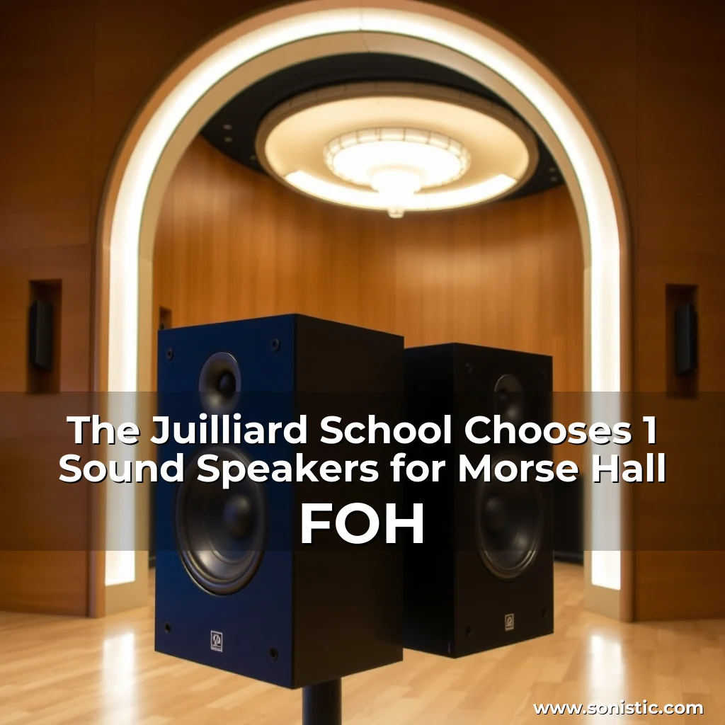 Read more about the article The Juilliard School Chooses 1 Sound Speakers for Morse Hall  FOH