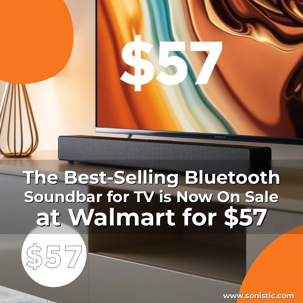 Read more about the article The Best-Selling Bluetooth Soundbar for TV is Now On Sale at Walmart for $57
