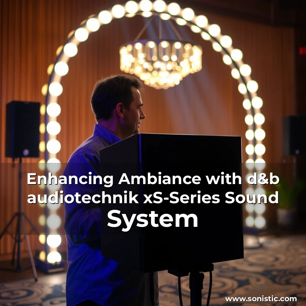 Read more about the article Enhancing Ambiance with d&b audiotechnik xS-Series Sound System