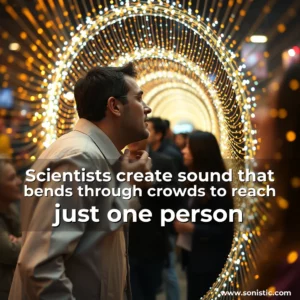Read more about the article Scientists create sound that bends through crowds to reach just one person