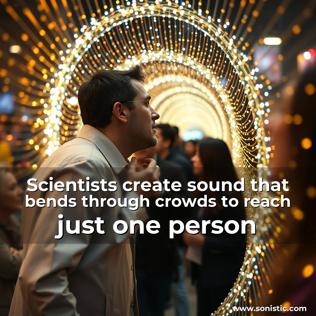 Read more about the article Scientists create sound that bends through crowds to reach just one person