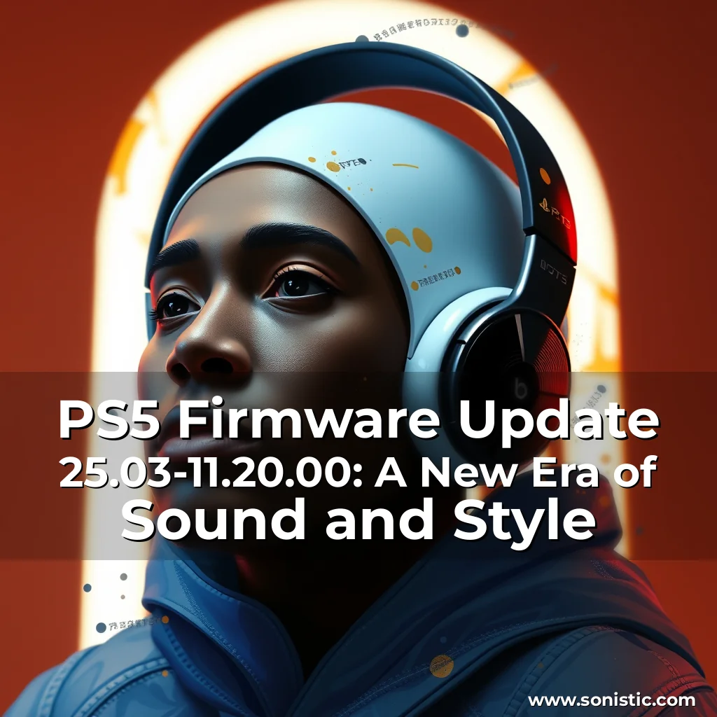 Read more about the article PS5 Firmware Update 25.03-11.20.00: A New Era of Sound and Style