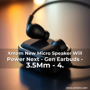 Read more about the article Xmem New Micro Speaker Will Power Next – Gen Earbuds – 3.5Mm – 4.