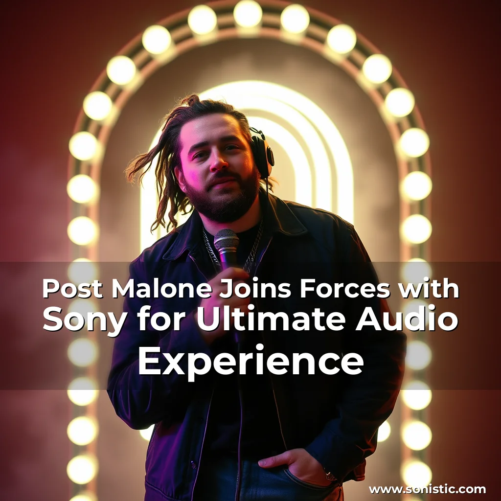 Read more about the article Post Malone Joins Forces with Sony for Ultimate Audio Experience