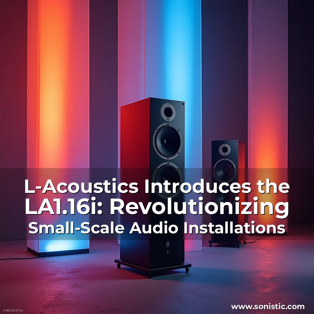 Read more about the article L-Acoustics Introduces the LA1.16i: Revolutionizing Small-Scale Audio Installations